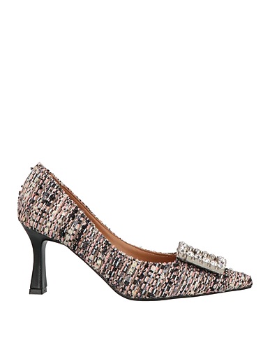 ROBERTO FESTA Court Grey Leather, Textile fibres