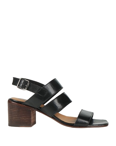 MOMA Sandals Black Leather