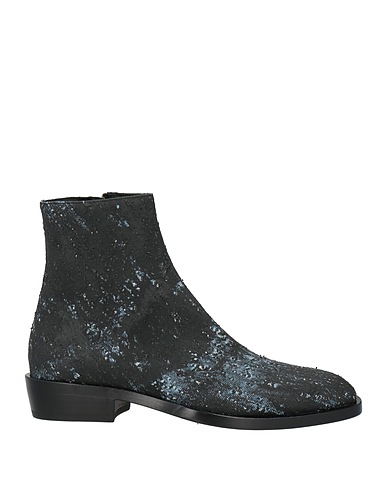 MATTIA CAPEZZANI Ankle boot Black Textile fibers
