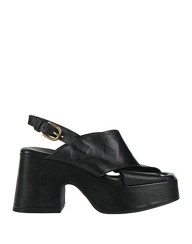 MJUS Sandals Black Leather