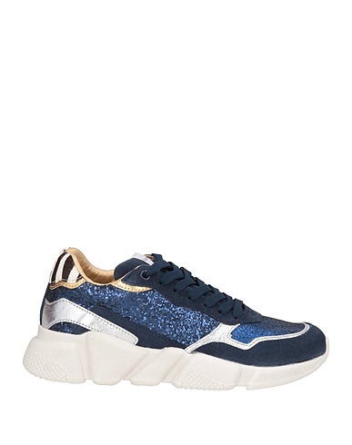 SERAFINI Sneakers Midnight blue Leather, Textile fibres