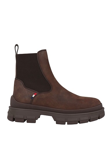 MONCLER Ankle boot Dark brown Leather