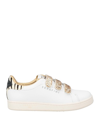 SERAFINI Sneakers Bianco Pelle, Fibre tessili