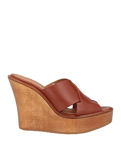 PALOMA BARCELÓ Mules et sabots Cuir Cuir
