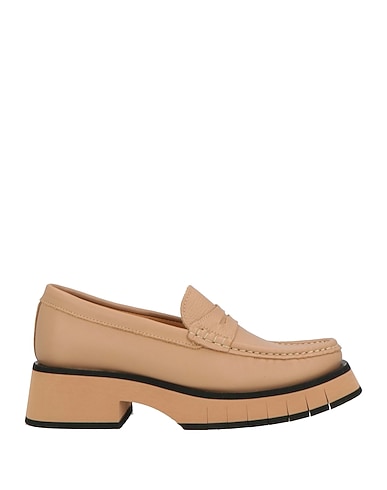 PALOMA BARCELÓ Loafers Beige Leather