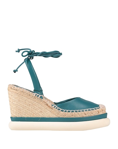 PALOMA BARCELÓ Espadrilles Deep teal Leather