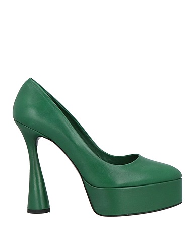 EDDY DANIELE Pumps Grün Leder