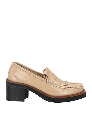 PALOMA BARCELÓ Loafers Beige Leather