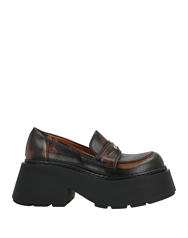 VIC MATIĒ Loafers Dark brown Leather