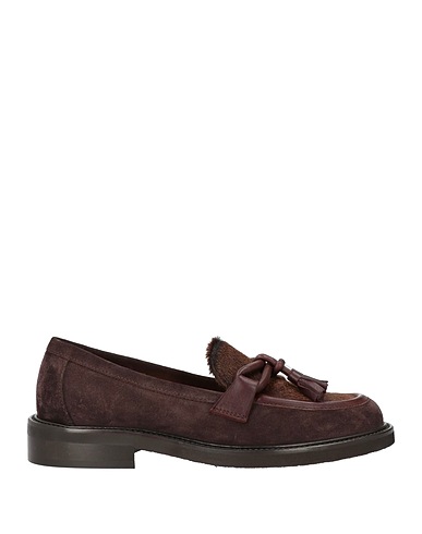 MARA BINI Loafers Dark brown Leather