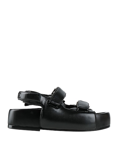 MATTIA CAPEZZANI Sandals Black Leather