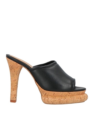 PALOMA BARCELÓ Sandals Black Leather
