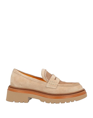 MARA BINI Loafers Beige Leather