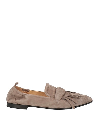 POMME D'OR Loafers Grey Leather