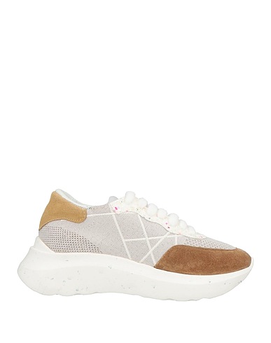L4K3 Sneakers Light grey Textile fibres, Leather