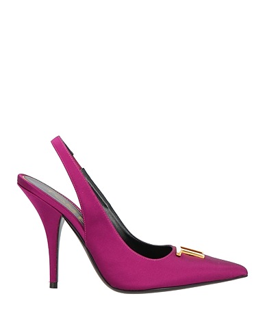 TOM FORD Court Mauve Leather, Silk, Viscose, Brass