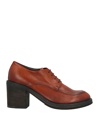PANTANETTI Laced shoes Brown Leather