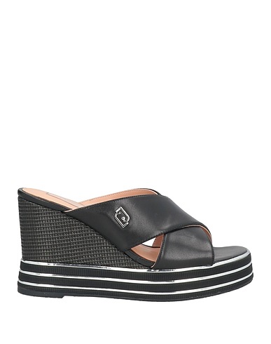 LIU •JO Sandals Black Leather