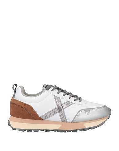 MUNICH Sneakers Light grey Leather, Textile fibers