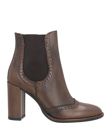 J.A.P. JOSE ANTONIO PEREIRA Stiefelette Dunkelbraun Leder