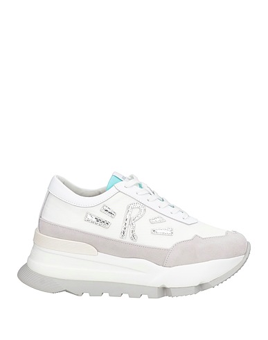 RUCOLINE Sneakers White Leather, Textile fibres