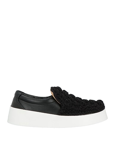 JW ANDERSON Sneakers Black Calfskin, Textile fibres
