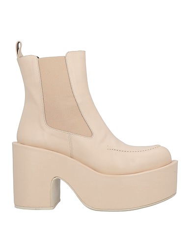 PALOMA BARCELÓ Ankle boot Ivory Leather