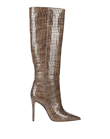 ANNA F. Boots Grey Leather