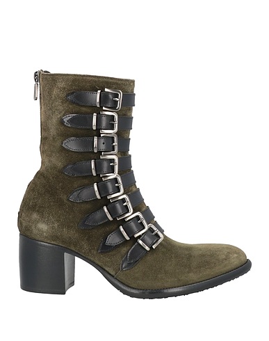 ROCCO P. Ankle boot Military green Leather