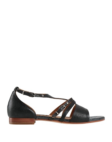 ALBERTO FERMANI Sandals Black Leather