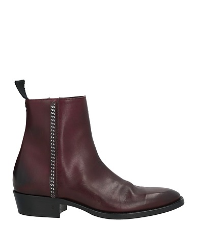 JOHN VARVATOS Ankle boot Burgundy Leather