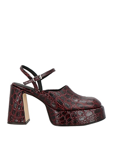 MIISTA Pump Plum Leather