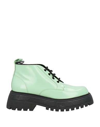 3JUIN Ankle boot Light green Leather