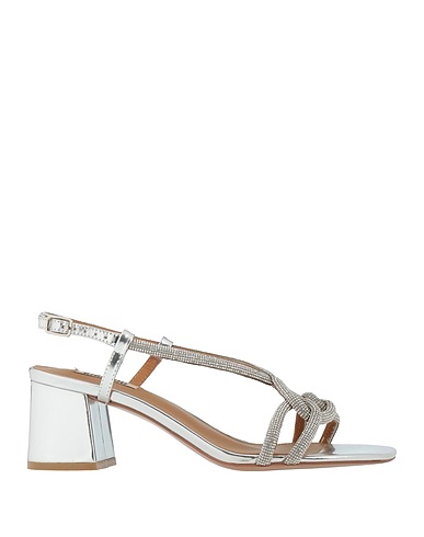 BIBI LOU Sandals Leather, Textile fibers