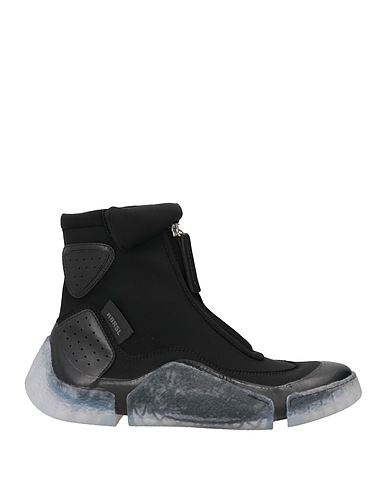 RBRSL RUBBER SOUL Sneakers Black Leather, Textile fibres