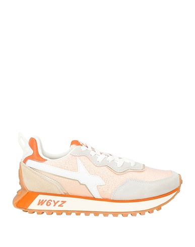 W6YZ Sneakers Pink Leather, Textile fibres