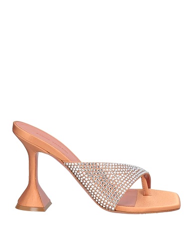 AMINA MUADDI Flip flops Apricot Textile fibers