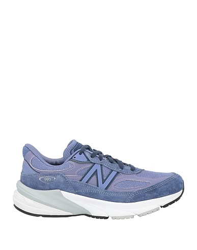 NEW BALANCE Sneakers Slate blue Leather, Textile fibers