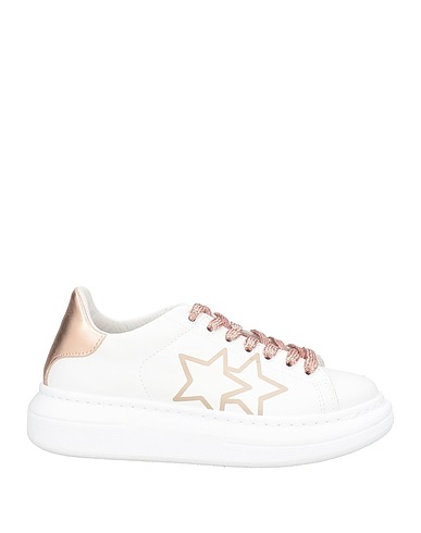 2STAR Sneakers White Leather