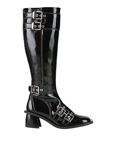GANNI Boots Black Textile fibres