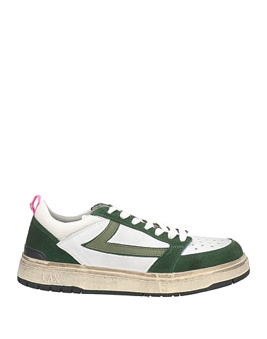 HTC Sneakers Grün Leder, Gewebefasern
