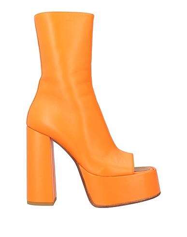 MATTIA CAPEZZANI Ankle boot Orange Leather