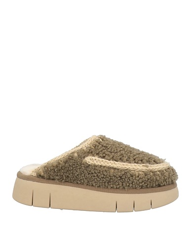 MOU Mules and clogs Military green Leather
