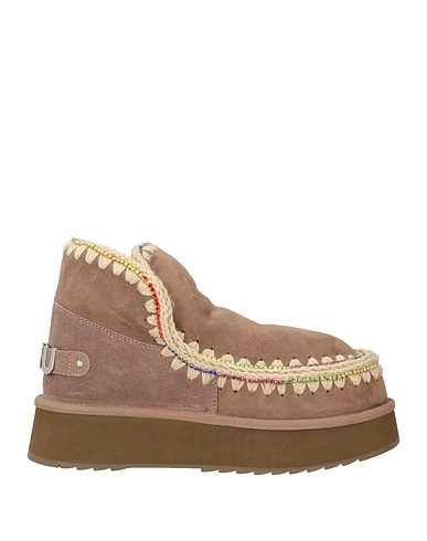 MOU Ankle boot Khaki Sheepskin, Wool