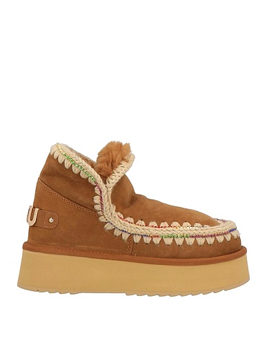 MOU Stiefelette Kamel Schafleder, Wolle