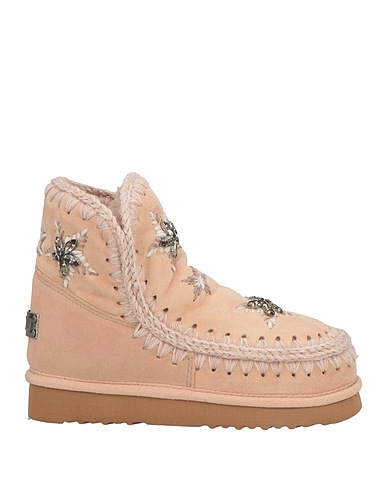 MOU Stiefelette Rosa Schaffell