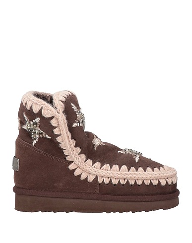 MOU Ankle boot Dark brown Shearling