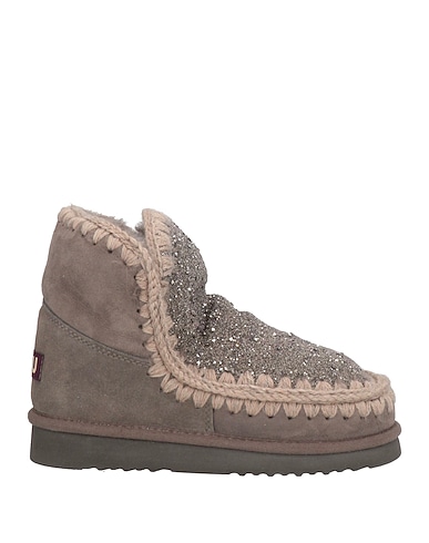 MOU Stiefelette Grau Schafleder, Wolle