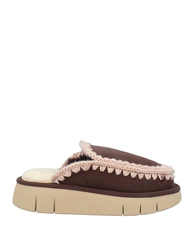 MOU Mules and clogs Dark brown Sheepskin