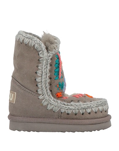 MOU Ankle boot Grey Shearling, Textile fibers
